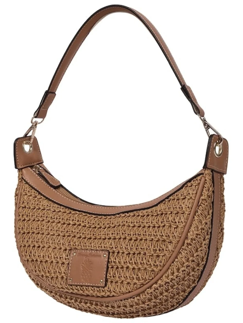 Tommy Bahama Woven Crescent Hobo Shoulder Handbag